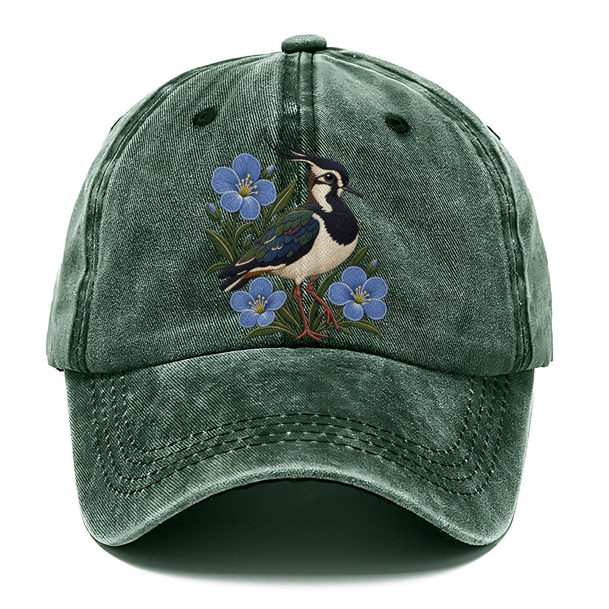 Northern Irish Flax And Lapwing Uk Culture Heritage Classic Cap – Forest Mist