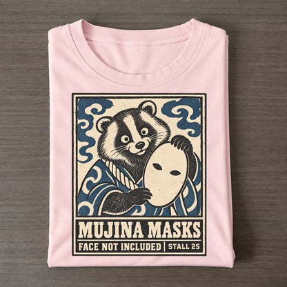 Mujina Masks Yokai Night Market Classic T-shirt – Pink