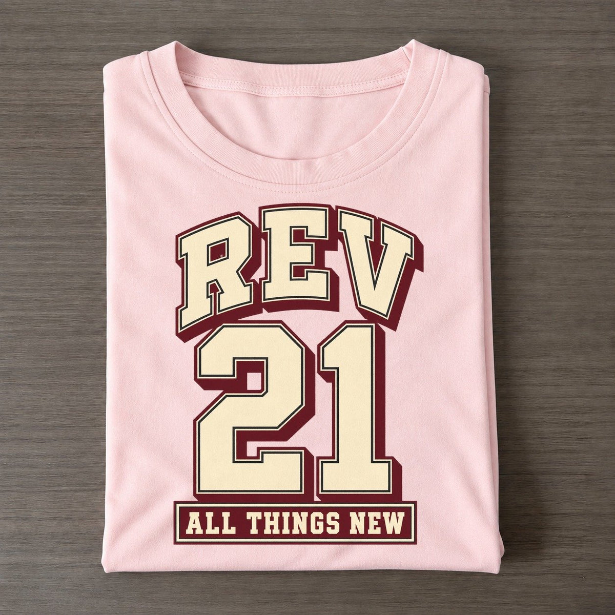 Revelation 21 Varsity Chapel Varsity Classic T-shirt – Pink