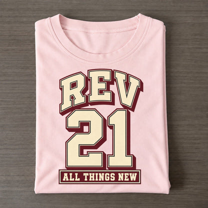 Revelation 21 Varsity Chapel Varsity Classic T-shirt – Pink