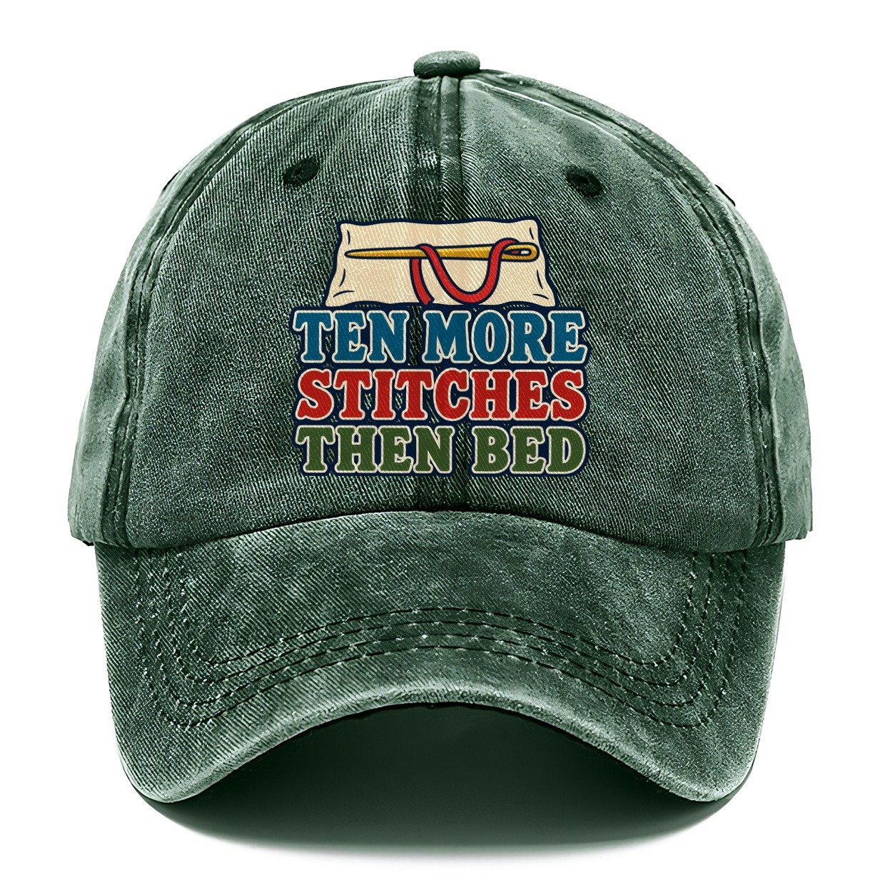 Ten More Stitches And Needlework Classic Cap – Forest Mist