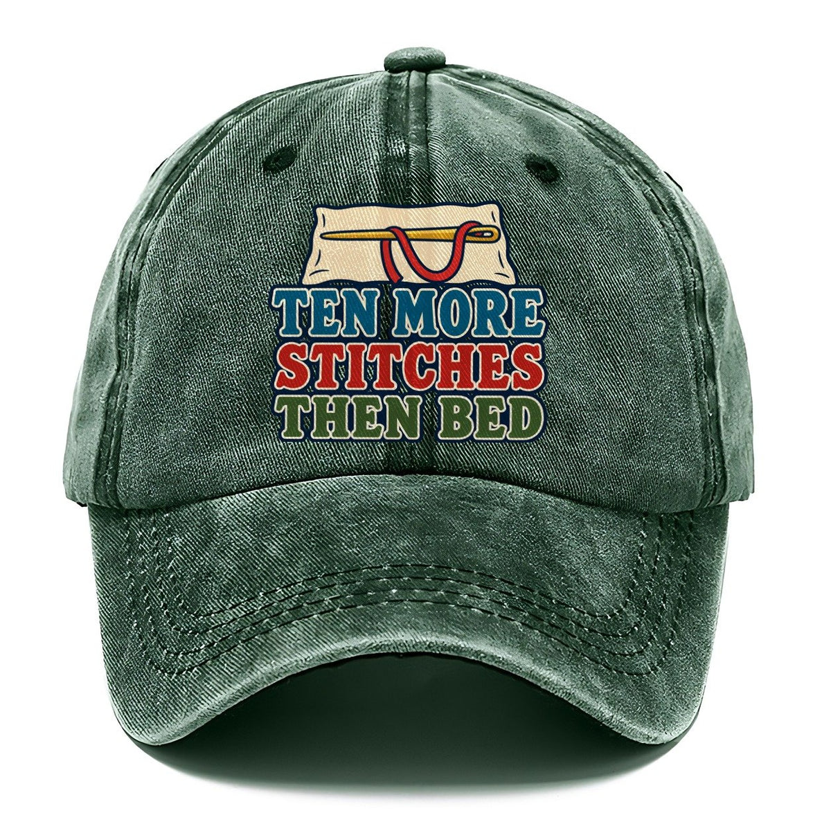Ten More Stitches And Needlework Classic Cap – Forest Mist