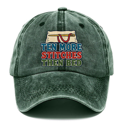 Ten More Stitches And Needlework Classic Cap – Forest Mist