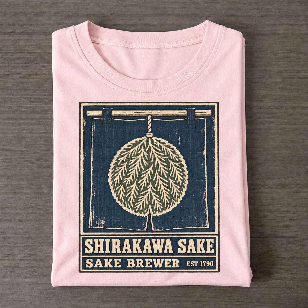 Shirakawa Sake Brewery Noren Trade Co Classic T-shirt – Pink