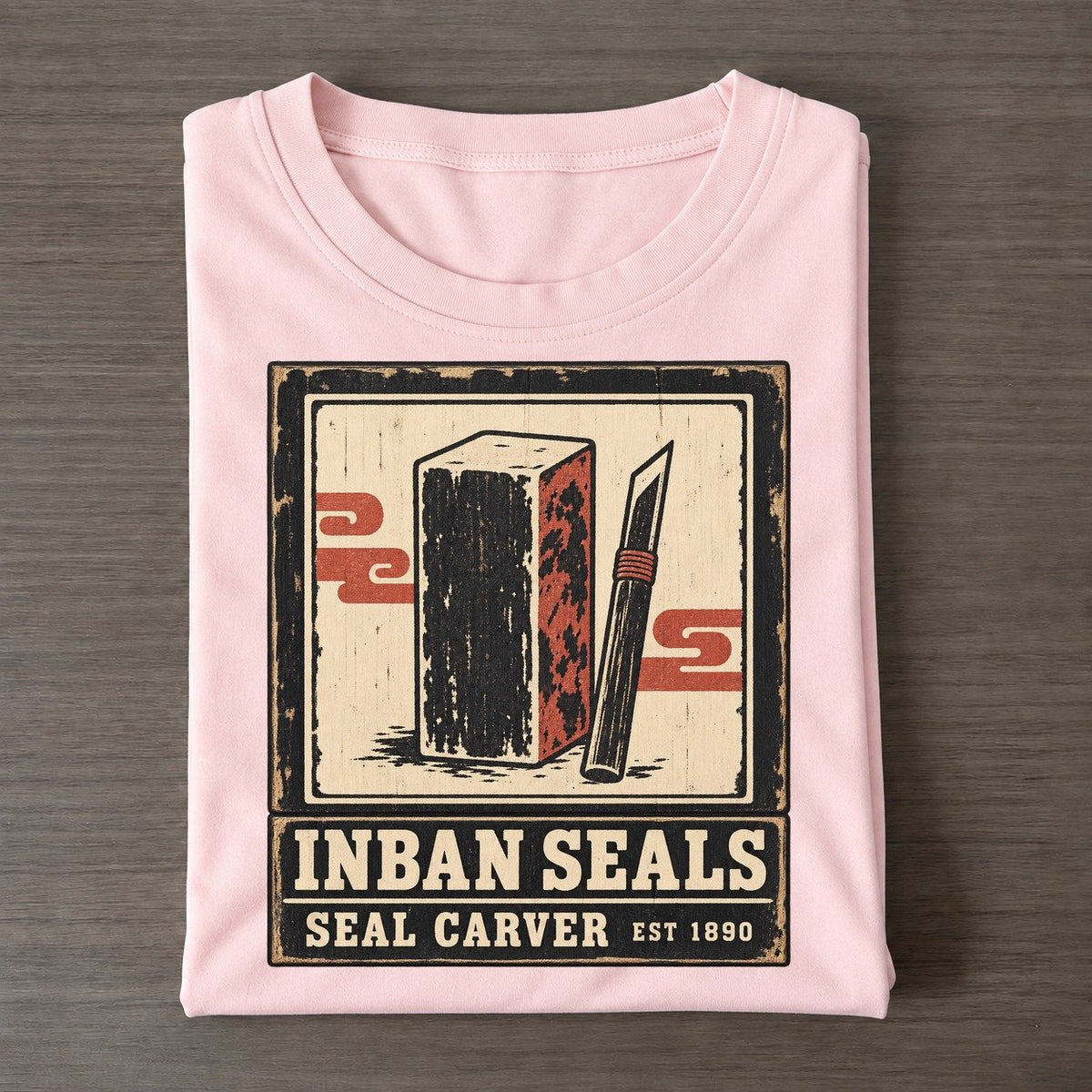 Inban Seal Carvers Noren Trade Co Classic T-shirt – Pink