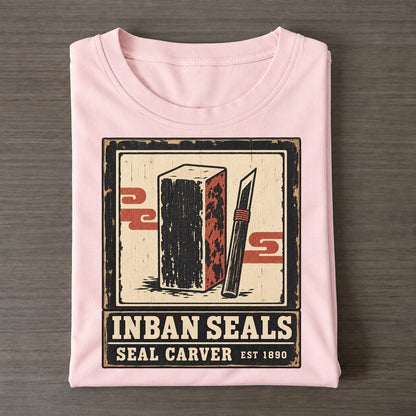 Inban Seal Carvers Noren Trade Co Classic T-shirt – Pink