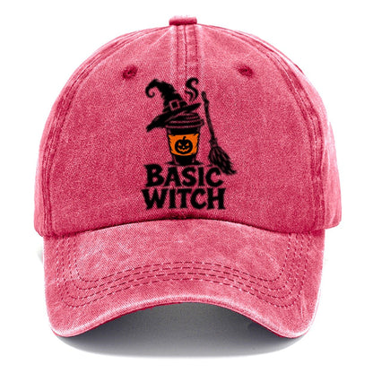Basic Witch Slogan Witch Magic Classic Cap – Pomegranate Blush
