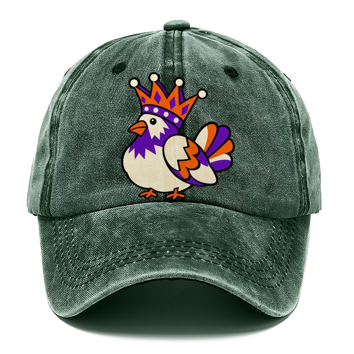 Pigeon With A Crown Crazy Styles Classic Cap – Forest Mist