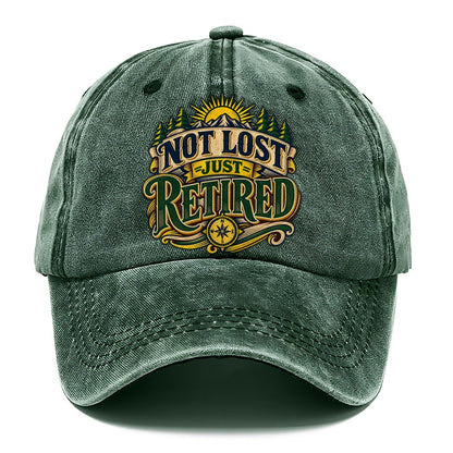 Not Lost Just Retired Retired Living Classic Cap – Forest Mist