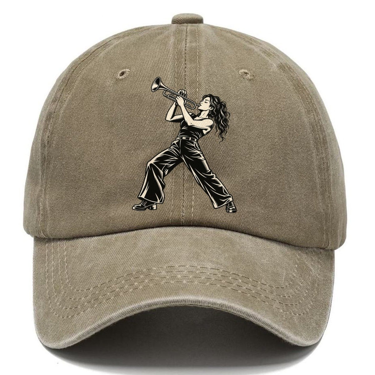 Trumpeter High Note Lean Global Music Ink Figures Classic Cap – Warm Sand