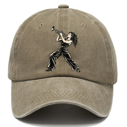 Trumpeter High Note Lean Global Music Ink Figures Classic Cap – Warm Sand