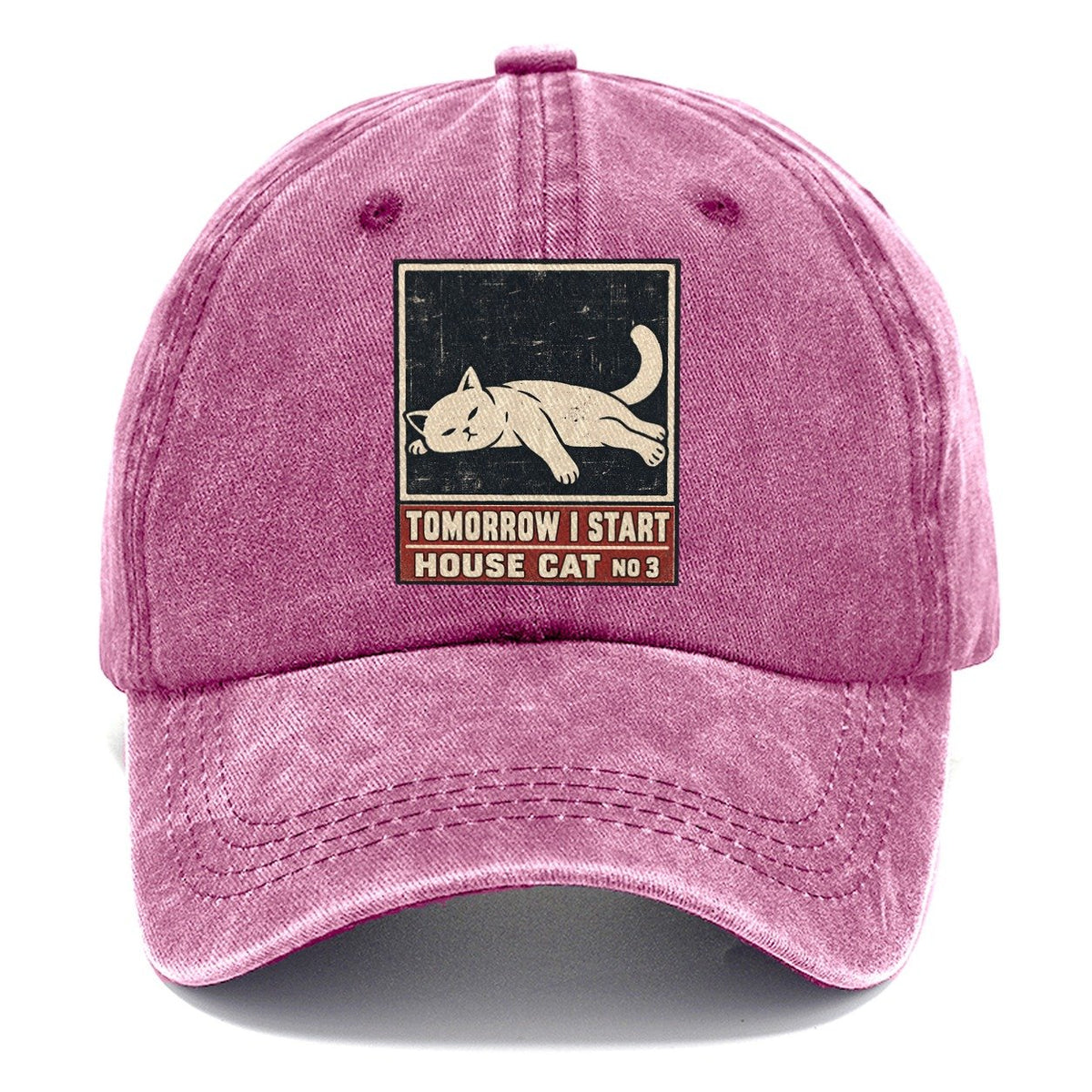 Tomorrow I Start Neko Says No Classic Cap – Dusty Rose