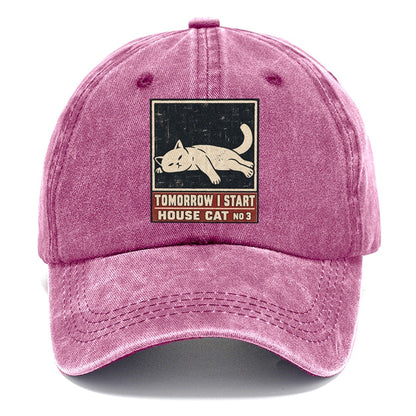 Tomorrow I Start Neko Says No Classic Cap – Dusty Rose