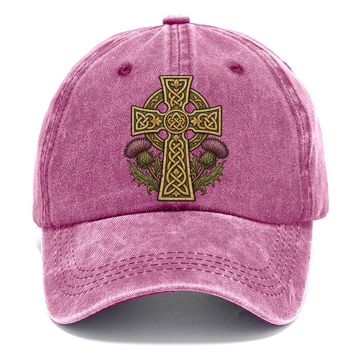 Celtic Cross Thistle Fan Favorites Classic Cap – Dusty Rose