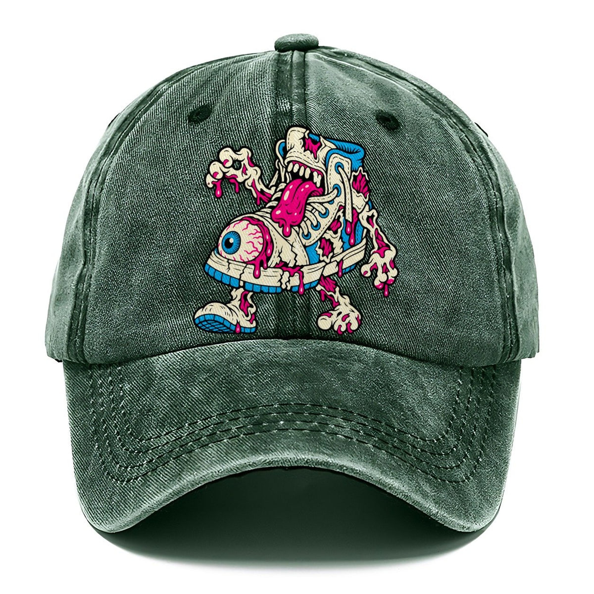 Zombie Sneaker Crazy Styles Classic Cap – Forest Mist