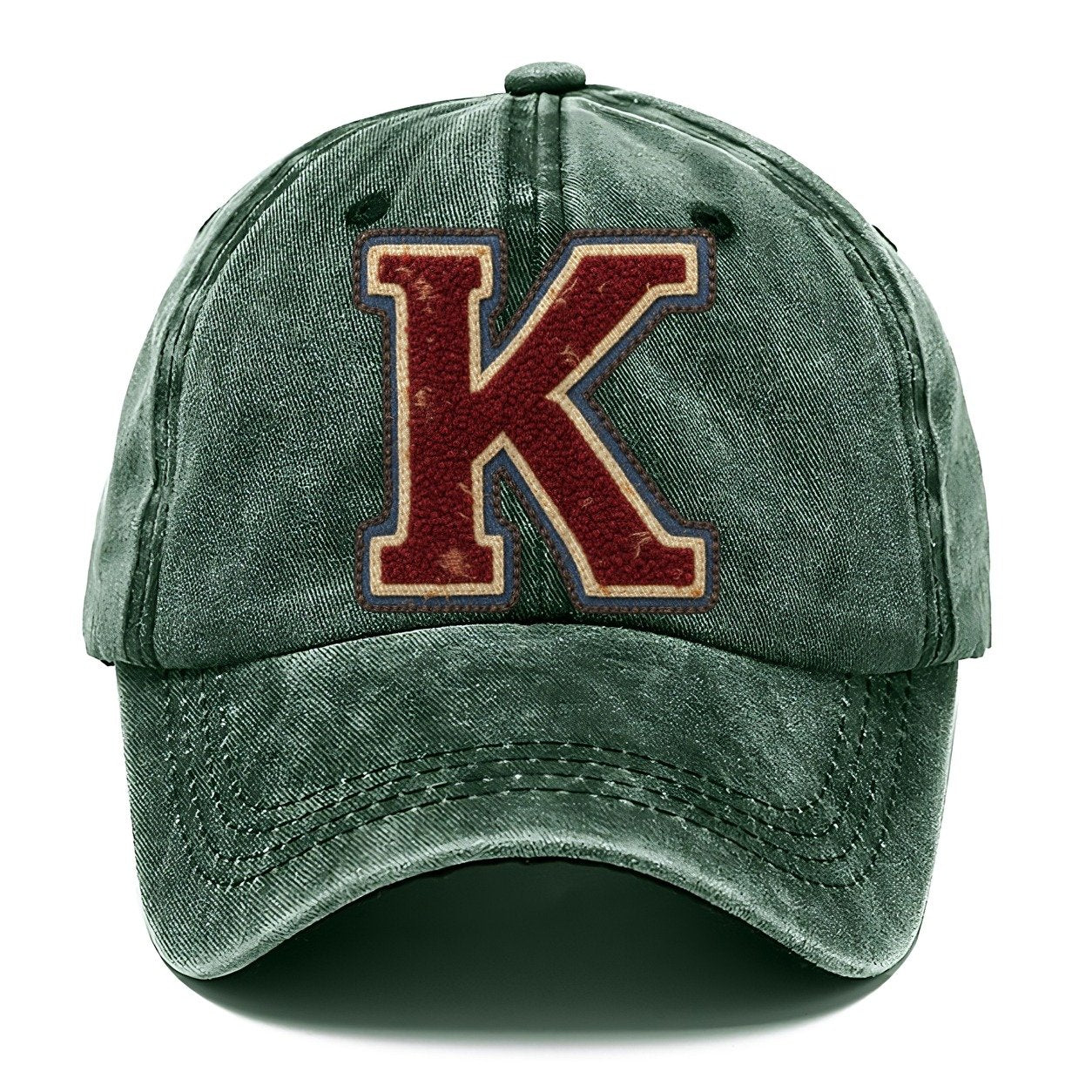 Varsity Chenille K Monogram Classic Cap – Forest Mist