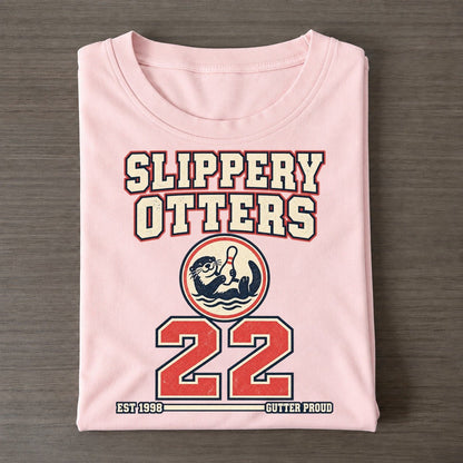 Otter Bowling Sunday Nobodies Classic T-shirt – Pink