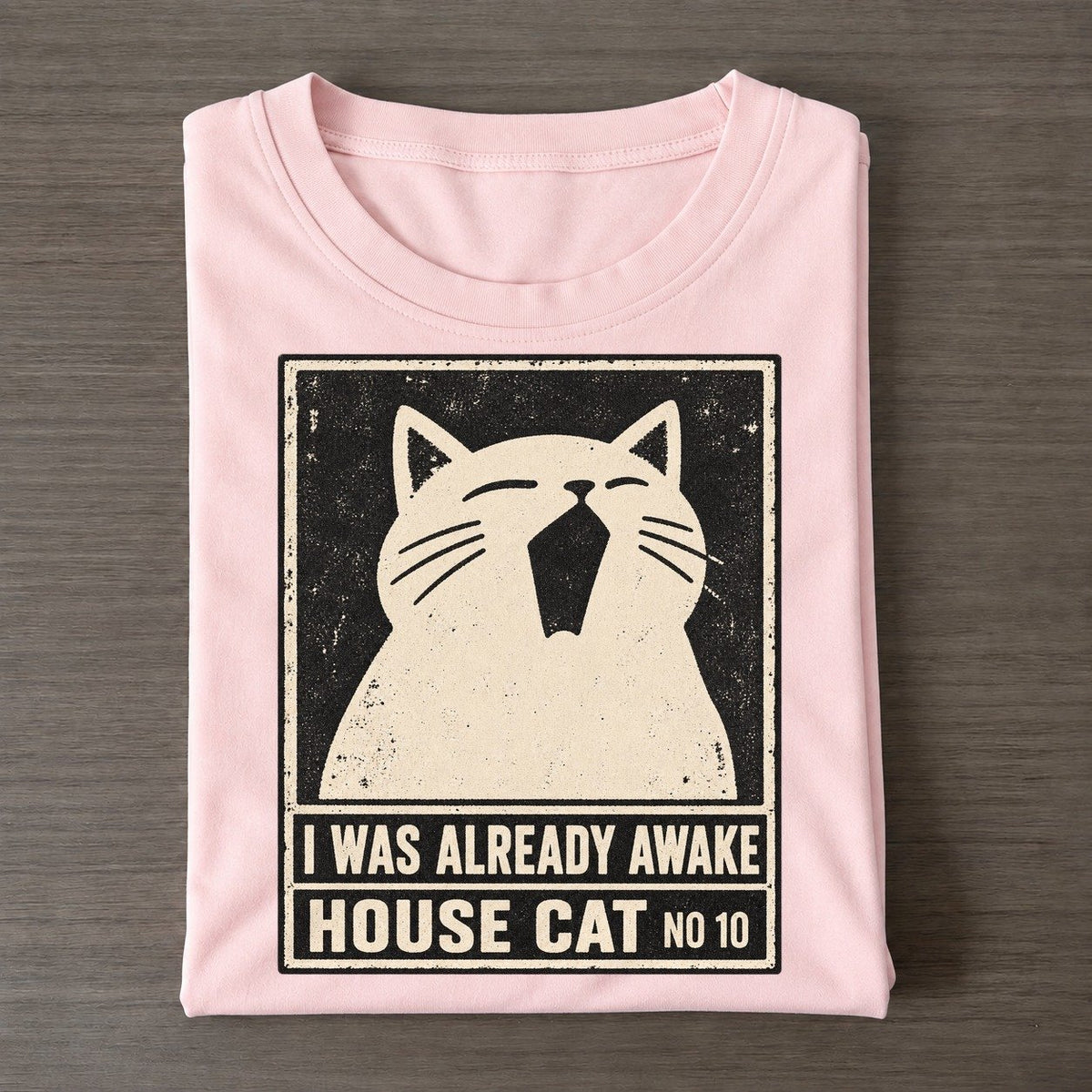 I Was Already Awake Neko Says No Classic T-shirt – Pink