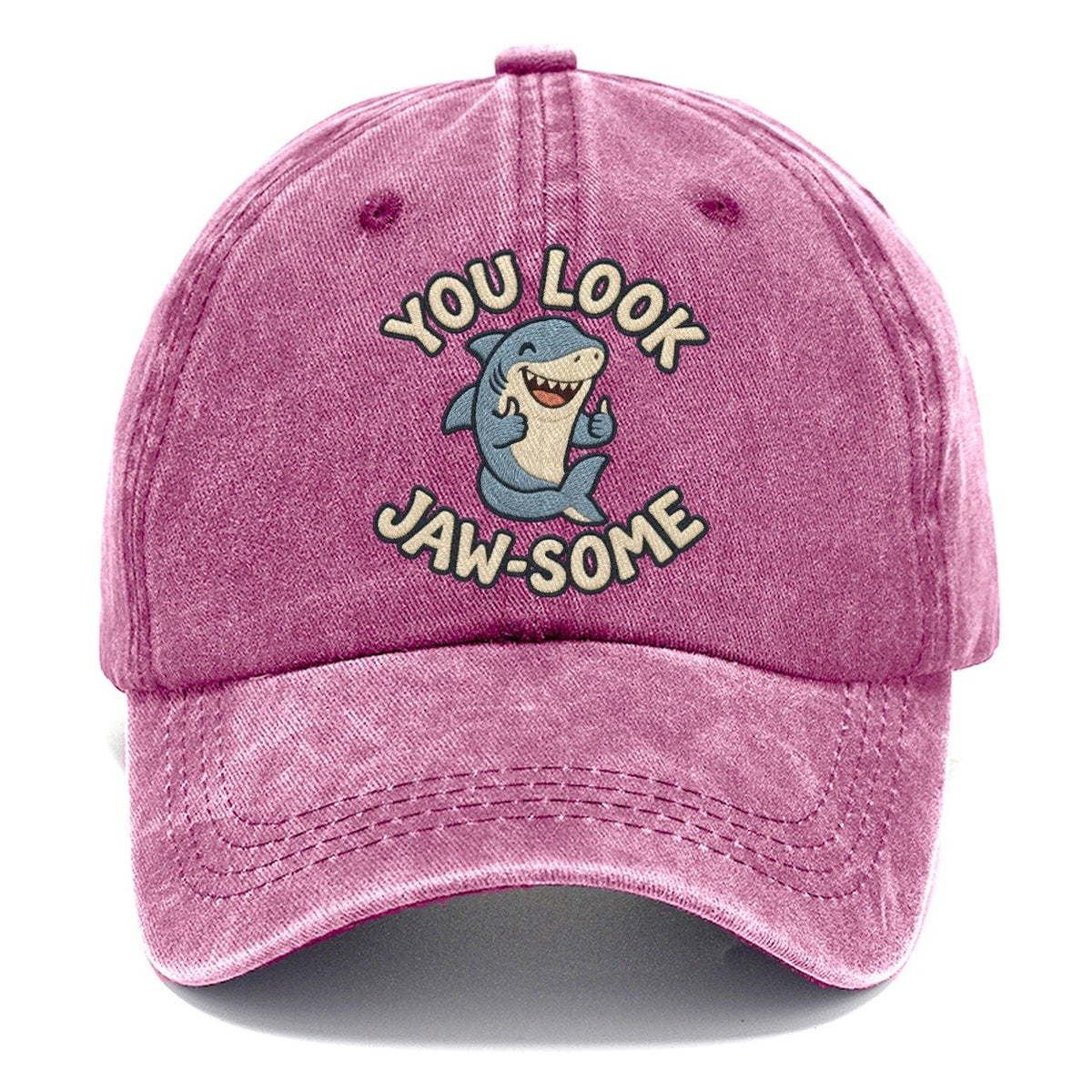 Shark Animal Puns Classic Cap – Dusty Rose