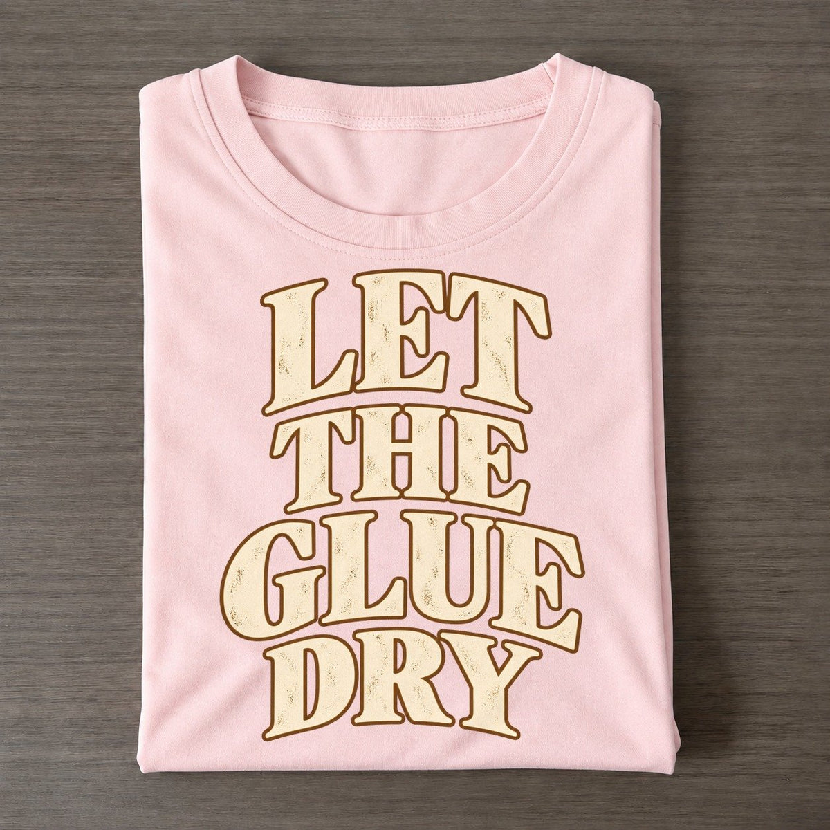 Let The Glue Dry Character Club Classic T-shirt – Pink