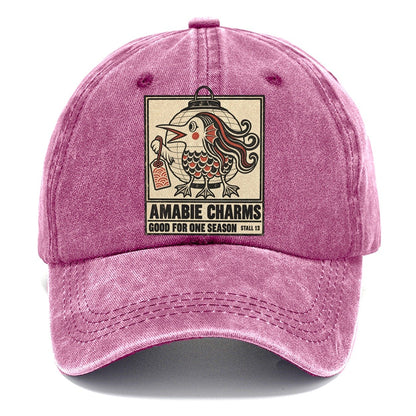Amabie Charms Yokai Night Market Classic Cap – Dusty Rose