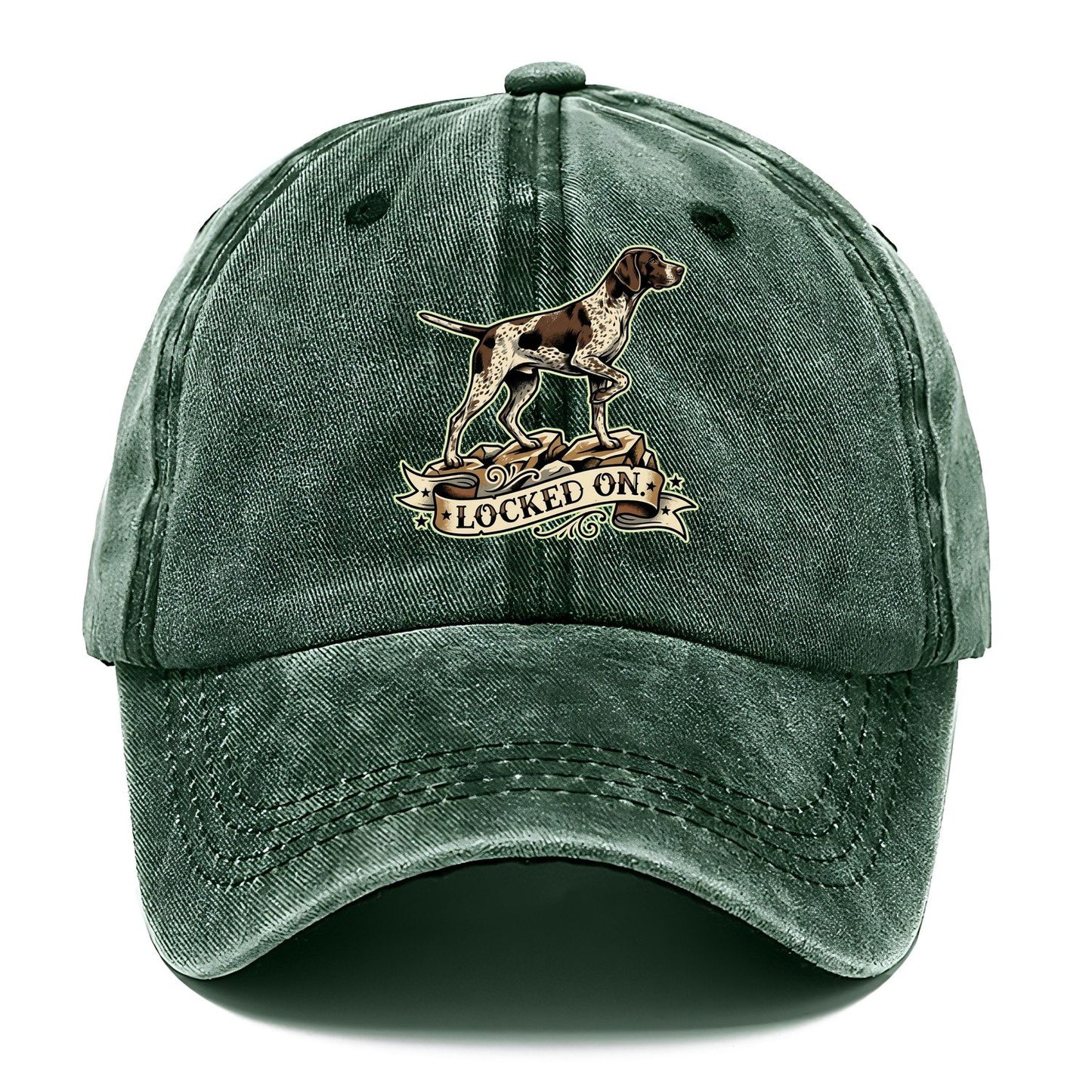 Locked On Dog Classic Cap – Forest Mist