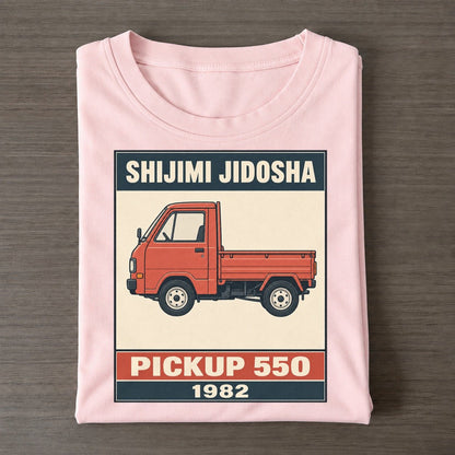 Shijimi Pickup Showa Speed Plates Classic T-shirt – Pink