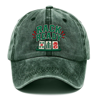 Rack Ready Mahjong Game Night Classic Cap – Forest Mist