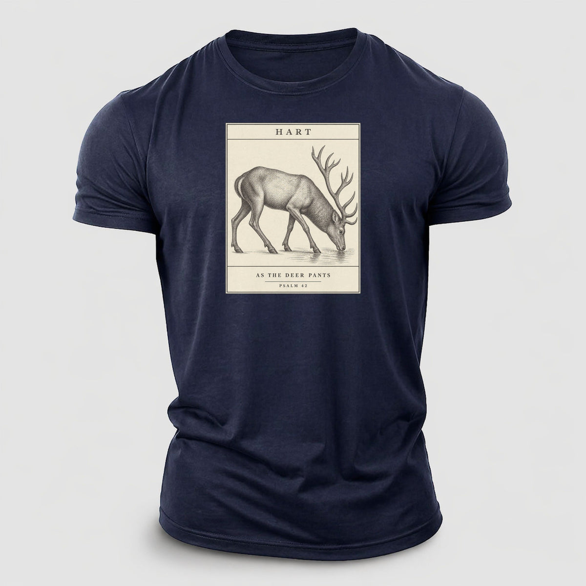 Hart Specimen Plate Creature Canticle Cotton T-Shirt – Navy