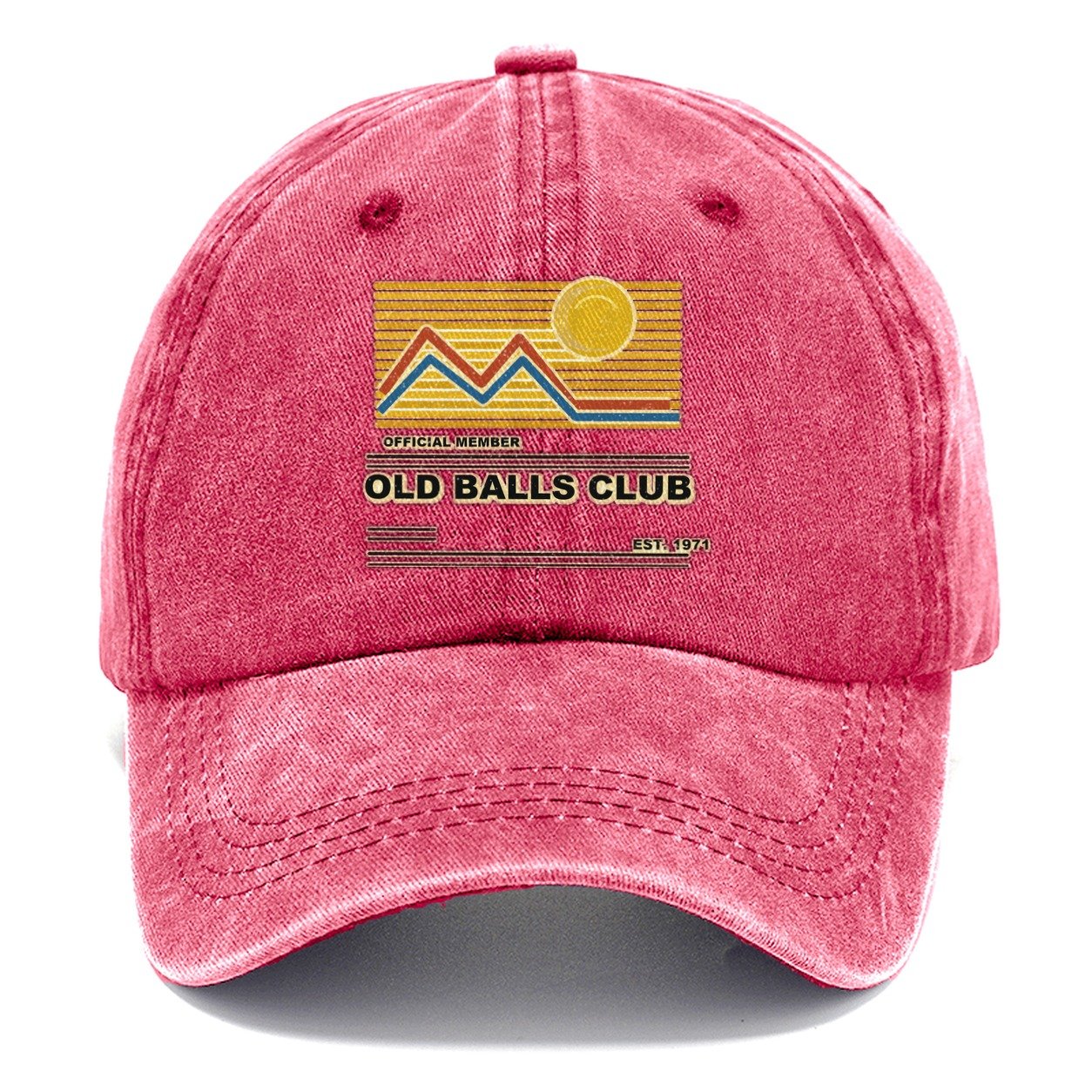 Old Balls Club Classic Cap – Pomegranate Blush