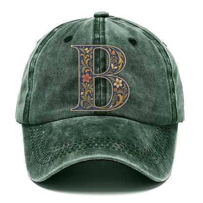 Wildflower B Monogram Classic Cap – Forest Mist