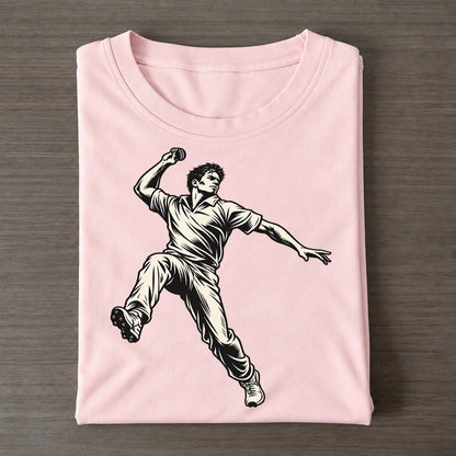 Cricket Fast Bowler Release Global Sports Ink Figures Classic T-shirt – Pink