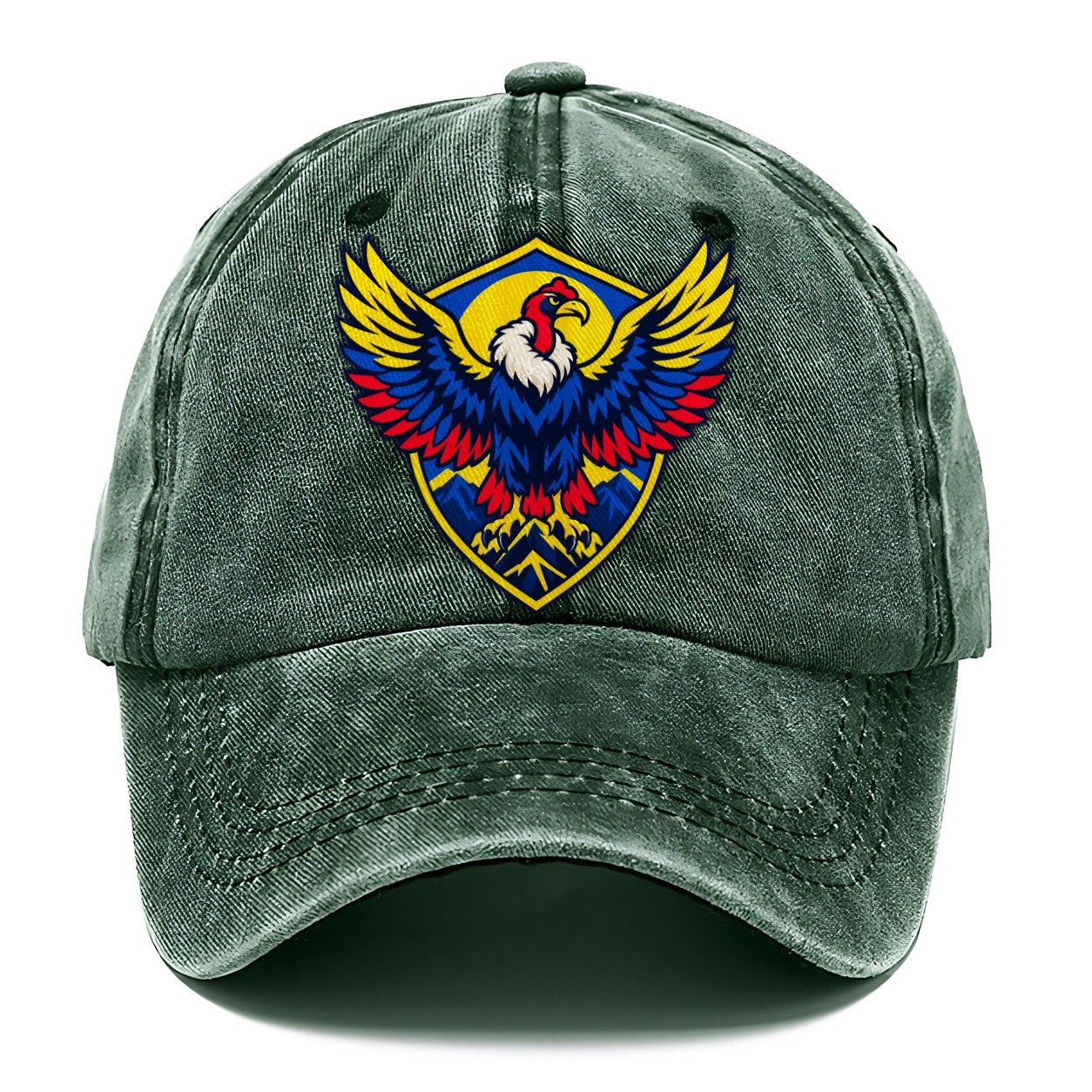 Colombia Minimal Emblem Country Logos Classic Cap – Forest Mist