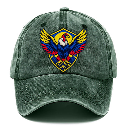 Colombia Minimal Emblem Country Logos Classic Cap – Forest Mist