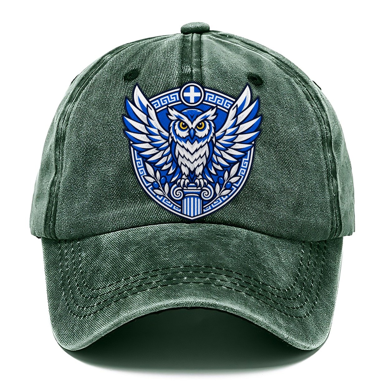 Greece Minimal Emblem Country Logos Classic Cap – Forest Mist