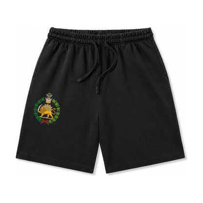 Iran Lion Washed Shorts – Black