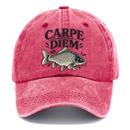Carpe Diem Carp Fishing Elegant Classic Cap – Pomegranate Blush