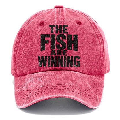 The Fish Are Winning Fishing Club Classic Cap – Pomegranate Blush
