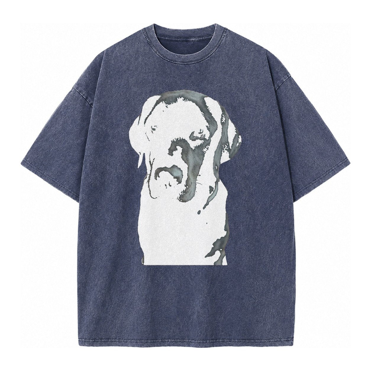 Black Labrador Vintage T-shirt – Blue