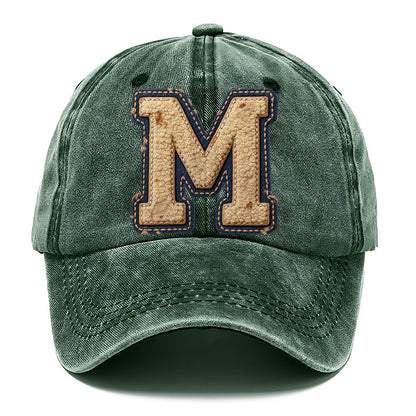Varsity Chenille M Monogram Classic Cap – Forest Mist