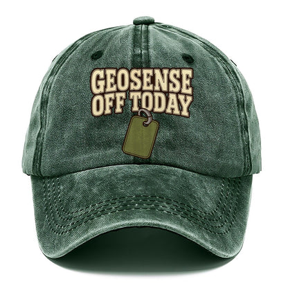 Geosense Off Today Geocaching Classic Cap – Forest Mist