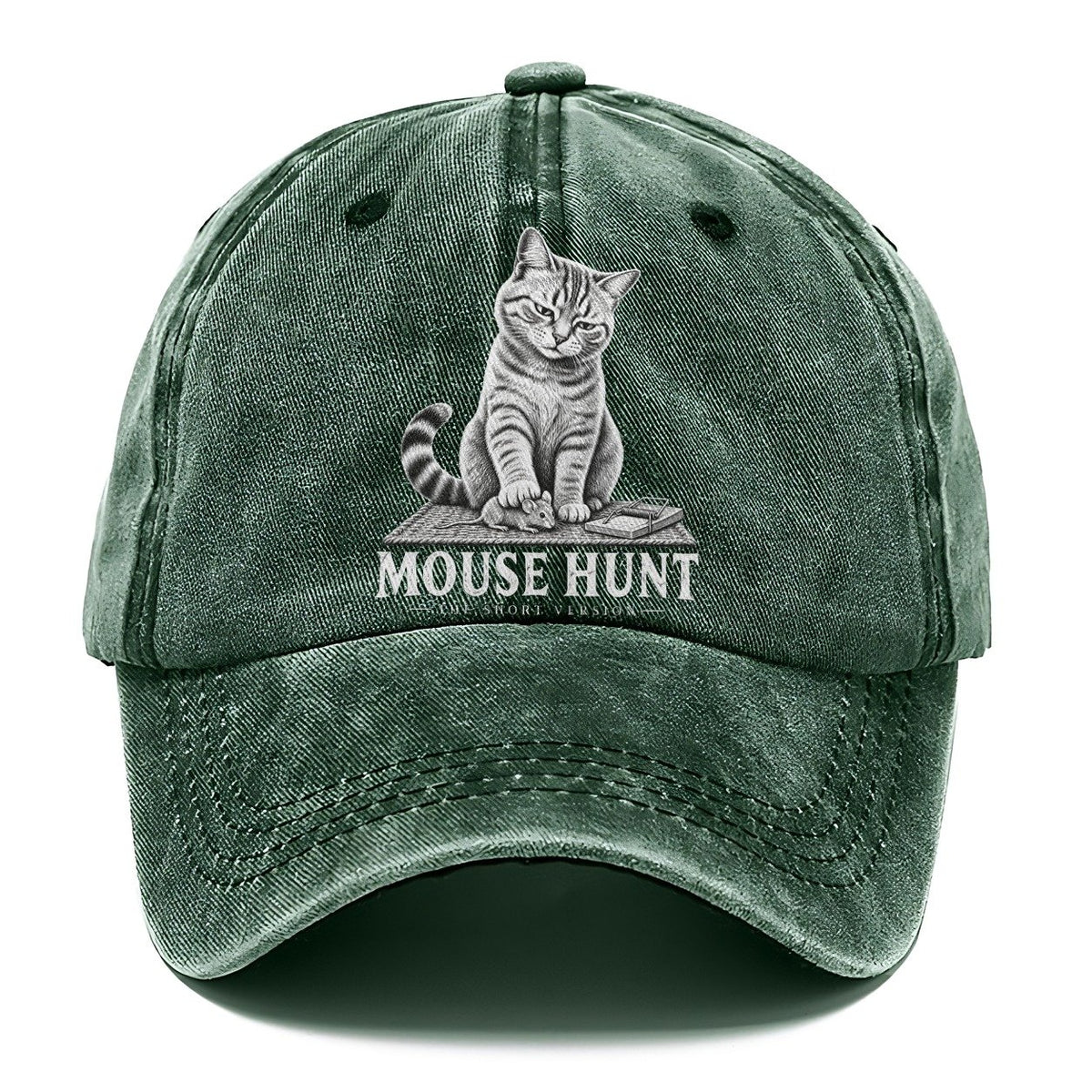 Mouse Hunt Short Version Cats Classic Cap – Forest Mist