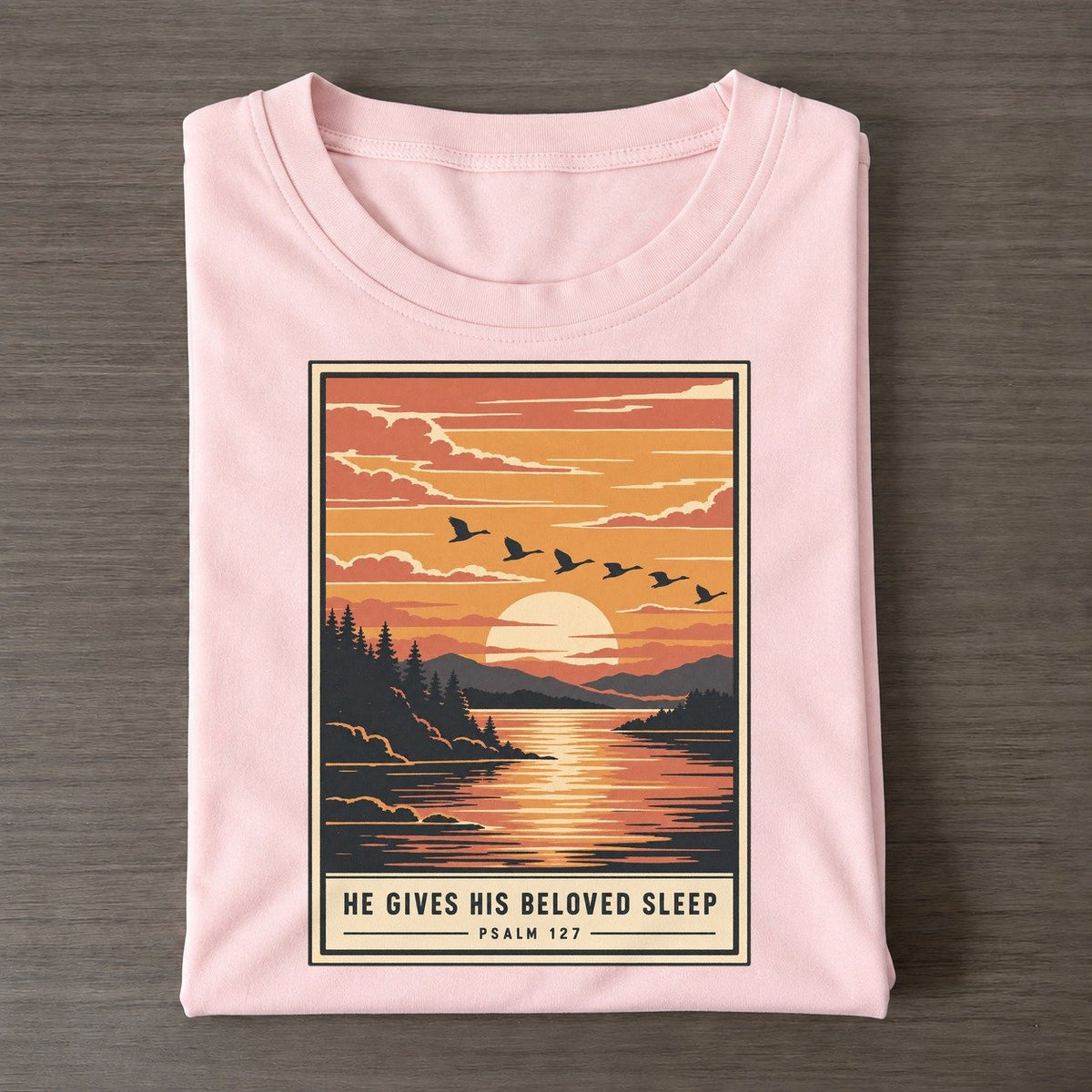 He Gives His Beloved Given Light Classic T-shirt – Pink