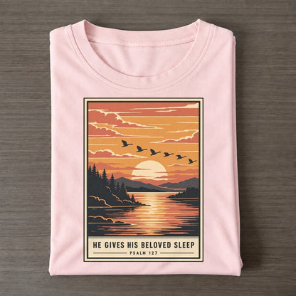 He Gives His Beloved Given Light Classic T-shirt – Pink