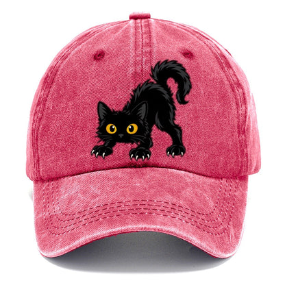 Bombay Arched Back Peeking Cats Classic Cap – Pomegranate Blush