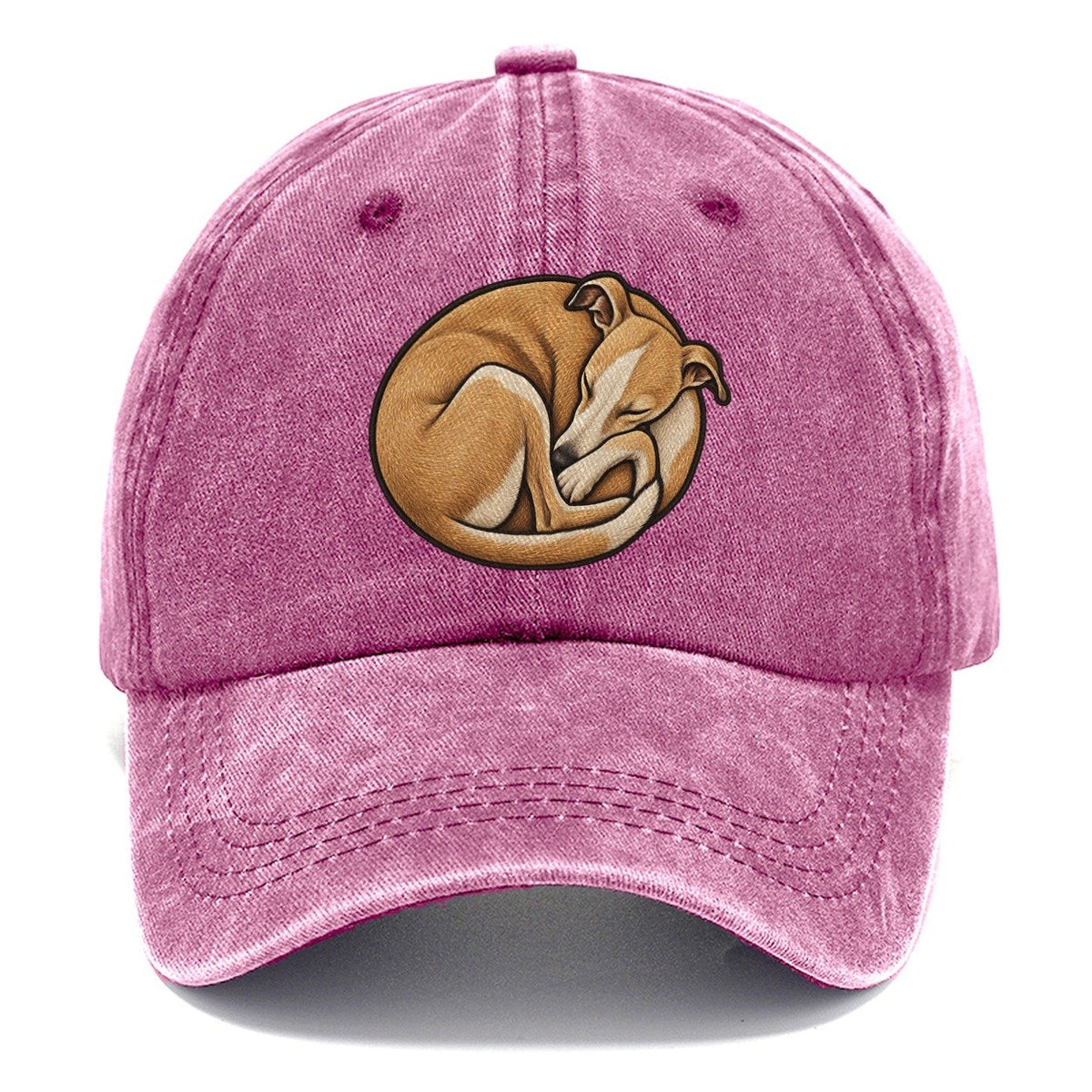 Whippet Curled Asleep Fan Favorites Classic Cap – Dusty Rose