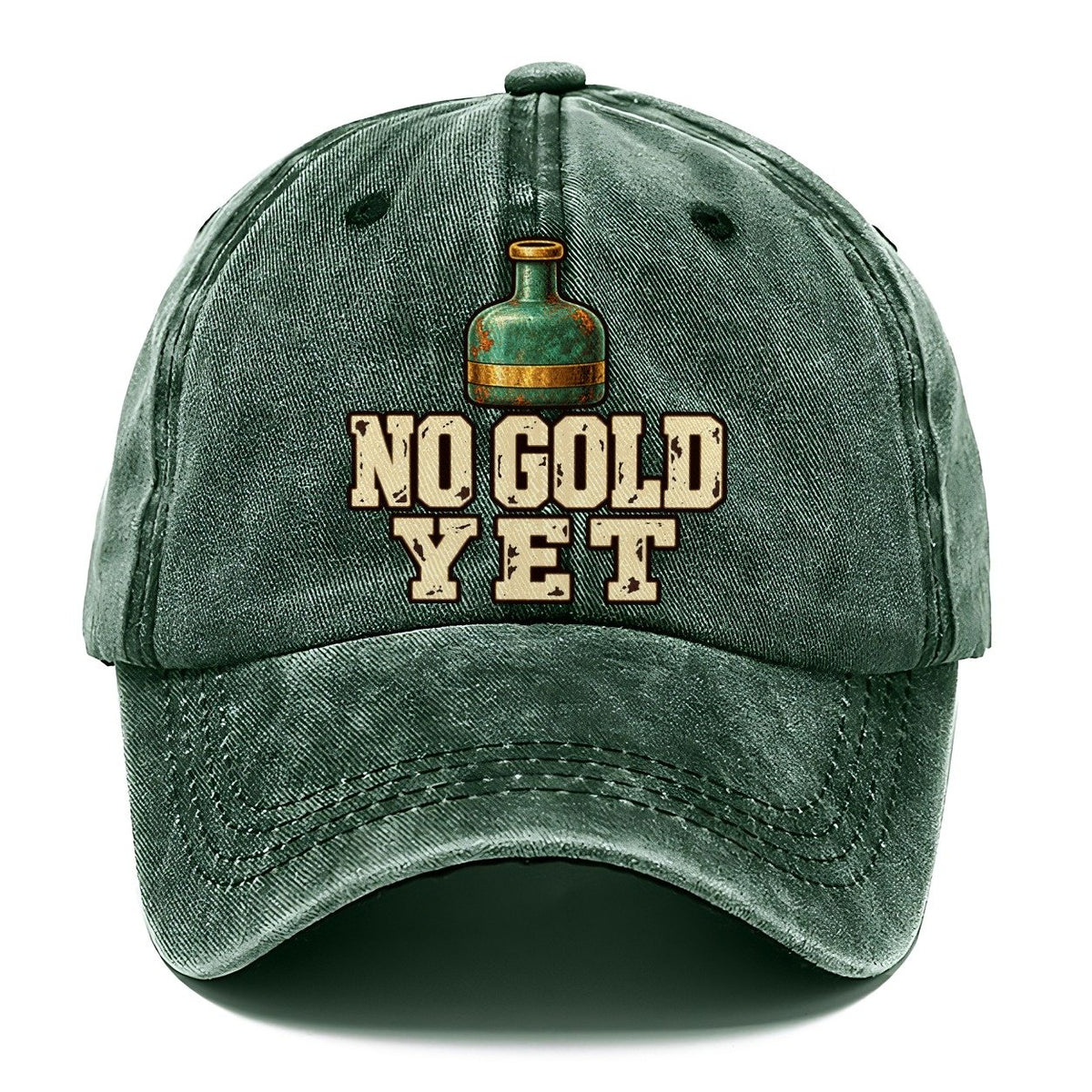 No Gold Yet Treasure Hunting Classic Cap – Forest Mist