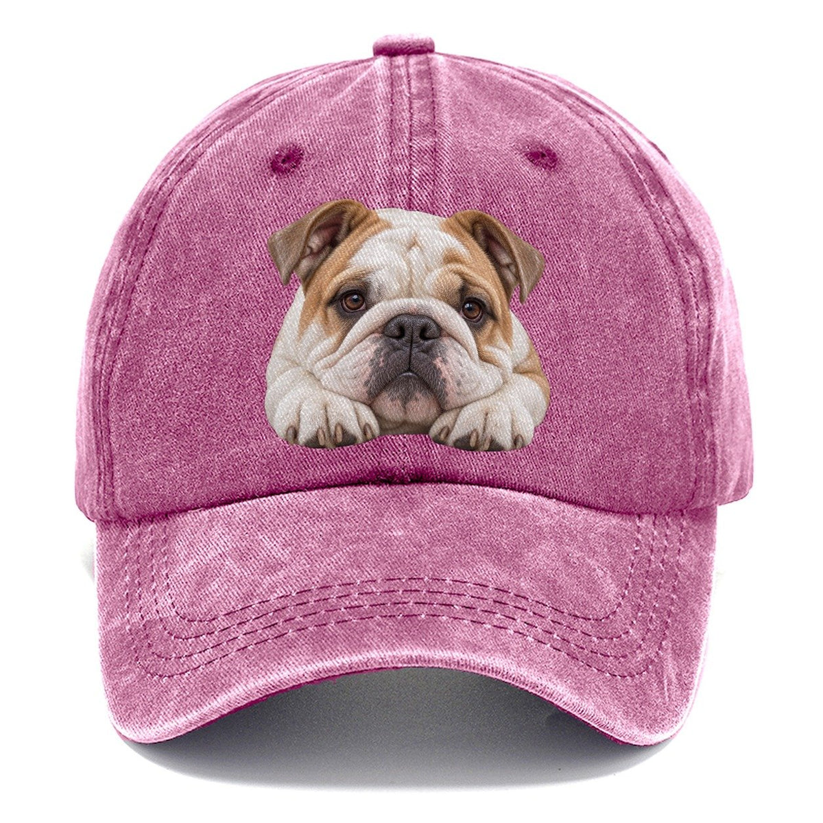 Bulldog Paw Pillow Character Club Classic Cap – Dusty Rose