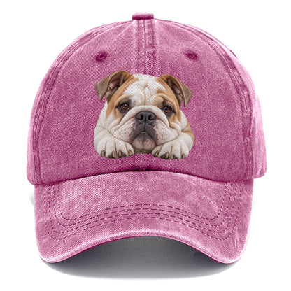 Bulldog Paw Pillow Character Club Classic Cap – Dusty Rose