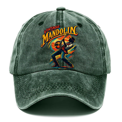 Vintage Mandolin Music Instruments Classic Cap – Forest Mist